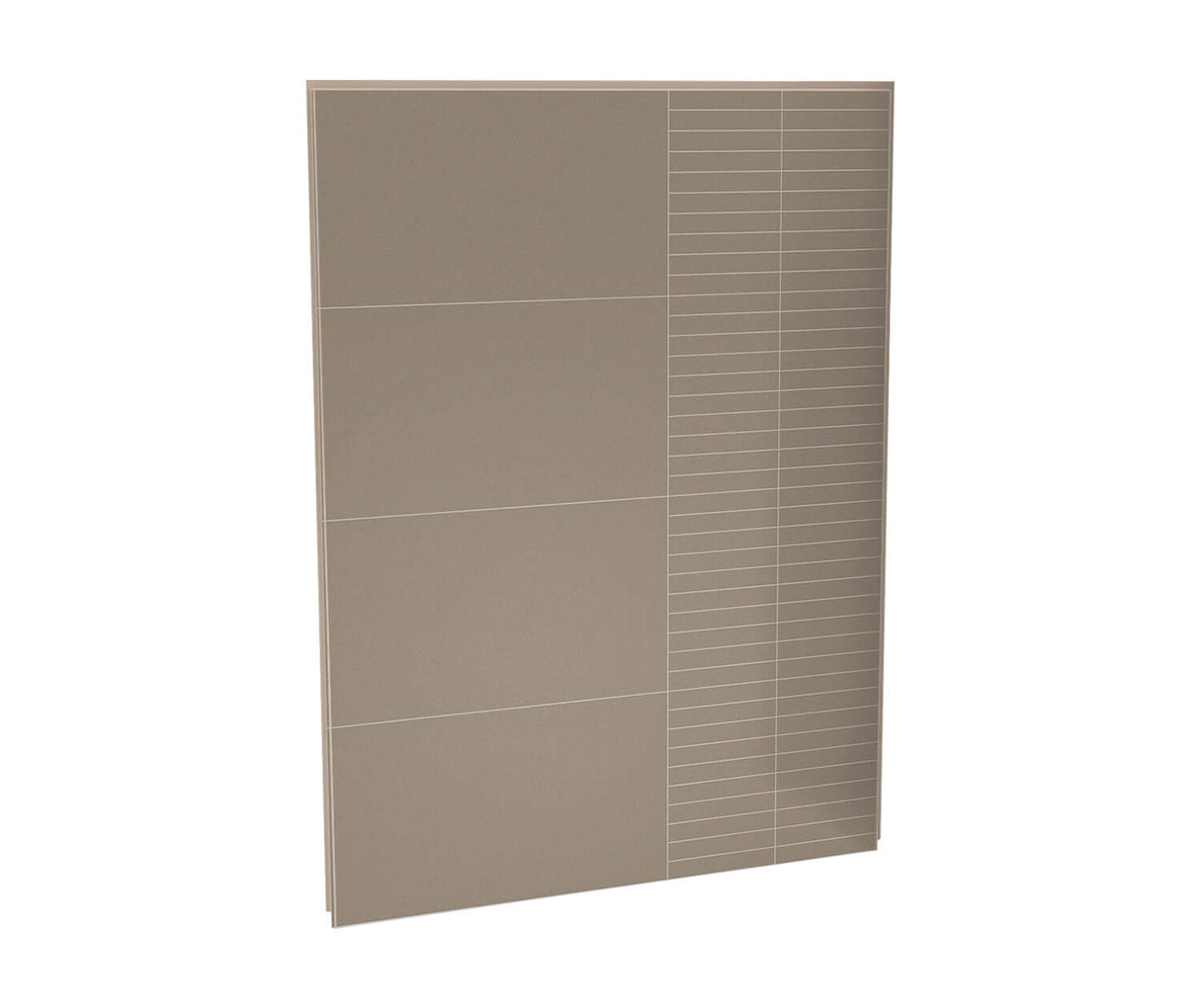 MAAX 103422-306-512 Utile 60 in. Composite Direct-to-Stud Back Wall in Erosion Taupe