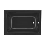 Voltaire 48" X 32" Right-Hand Drain Alcove Bathtub with Apron in Matte Black