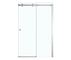 MAAX 138992-900-305-000 Luminescence 44 ½-47 x 70 ½-72 in. 6mm Sliding Shower Door for Alcove Installation with Clear glass in Brushed Nickel