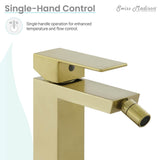 Concorde Bidet Faucet in Brushed Gold