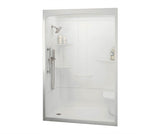 MAAX 107002-SLC-000-001 ALLIA SHR-6034 Acrylic Alcove Center Drain Three-Piece Shower in White