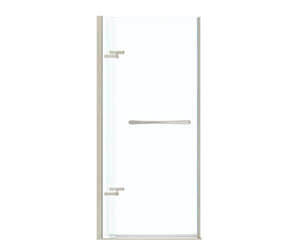 MAAX 136676-900-305-000 Reveal 71 32 ½-35 ½ x 71 ½ in. 8mm Pivot Shower Door for Alcove Installation with Clear glass in Brushed Nickel