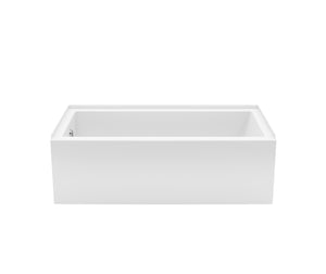 MAAX 105816-000-001-102 Rubix 6030 AFR Acrylic Alcove Right-Hand Drain Bathtub in White