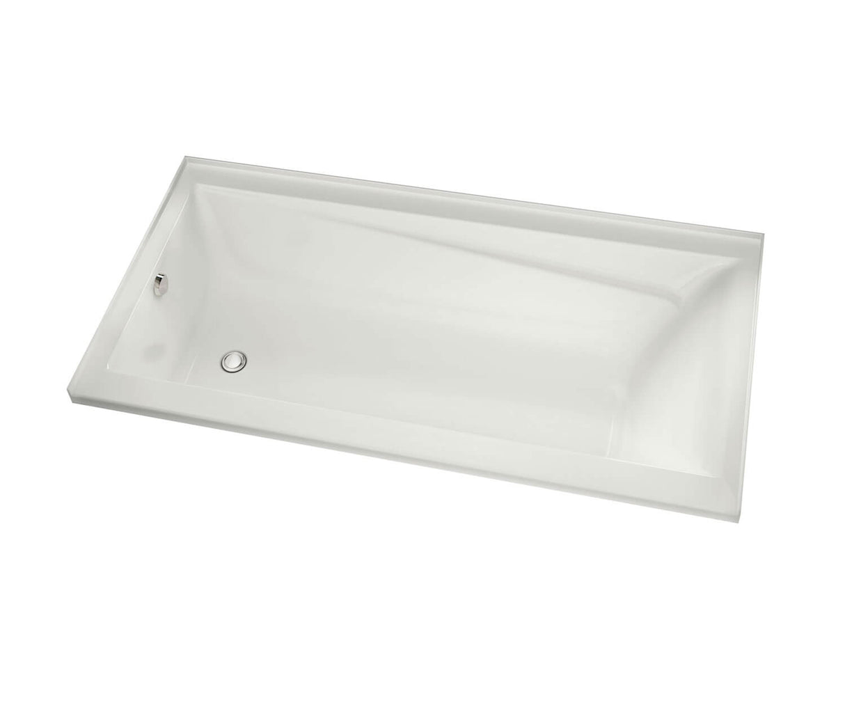 MAAX 106186-L-103-001 Exhibit 7242 IF Acrylic Alcove Left-Hand Drain Aeroeffect Bathtub in White