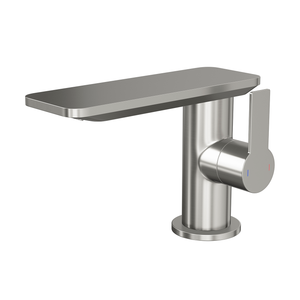 DAX Brass Single Handle Bathroom Waterfall Faucet Spout, 16", Brushed Nickel DAX-8205-BN