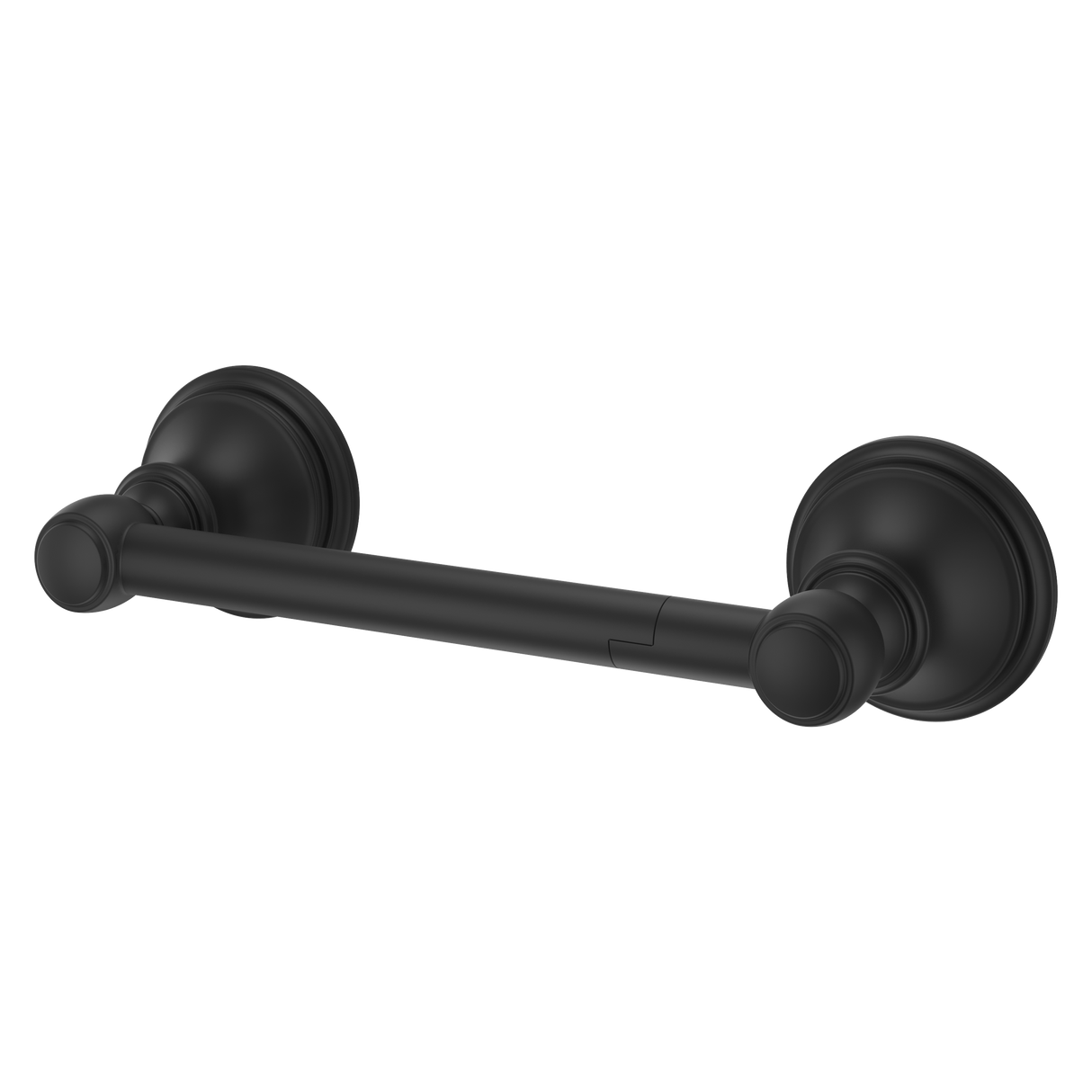 Tisbury Single Post Paper Holder in Spot Defense Matte Black