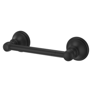 Tisbury Single Post Paper Holder in Spot Defense Matte Black