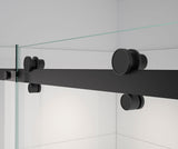 MAAX 138460-900-340-000 Vela 44 ½-47 x 78 ¾ in. 8mm Sliding Shower Door for Alcove Installation with Clear glass in Matte Black