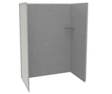MAAX 107463-305-517 Utile 6032 Composite Direct-to-Stud Three-Piece Alcove Shower Wall Kit in Factory Sleek Smoke