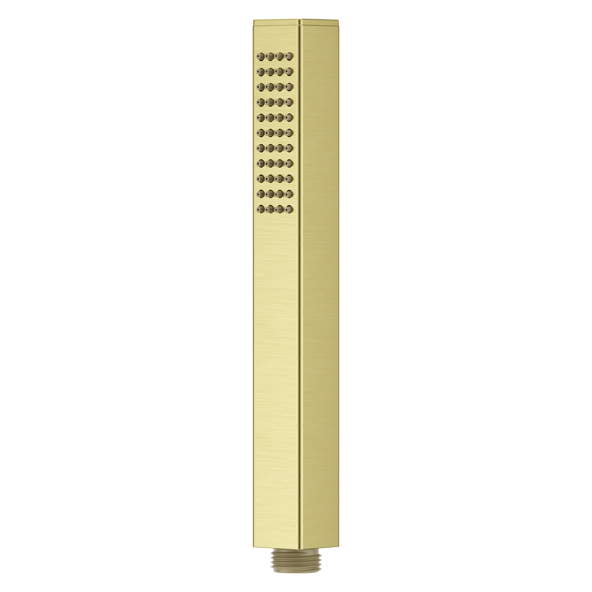 Modern Square Single Function Hand Shower Wand in Brushed Gold