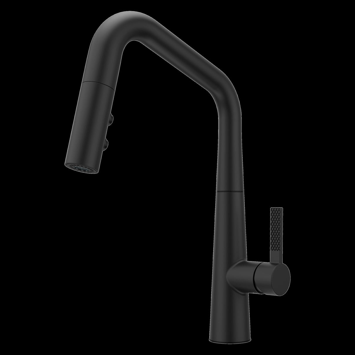 Asari 1-Handle Pull-Down Kitchen Faucet in Matte Black