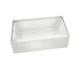 MAAX 105735-000-001-002 Rubix 6632 Acrylic Alcove Right-Hand Drain Bathtub in White