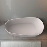 DAX Acrylic Oval Freestanding Bathtub, 59", Matte White BT-8365-M