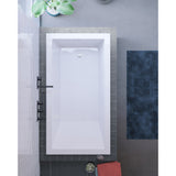 Voltaire 54" x 30" Reversible Drain Drop-In Bathtub