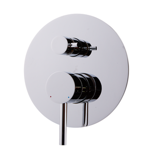DAX Brass Concealed Round Shower Valve and Pressure Balance with Shutoff, Chrome DAX-6973-CR