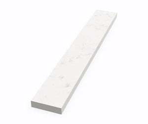 Swanstone VT-21-3SS 3/8" x 3" x 21" Sidesplash Ellipse Vanity Tops in Carrara VT02103SS.221