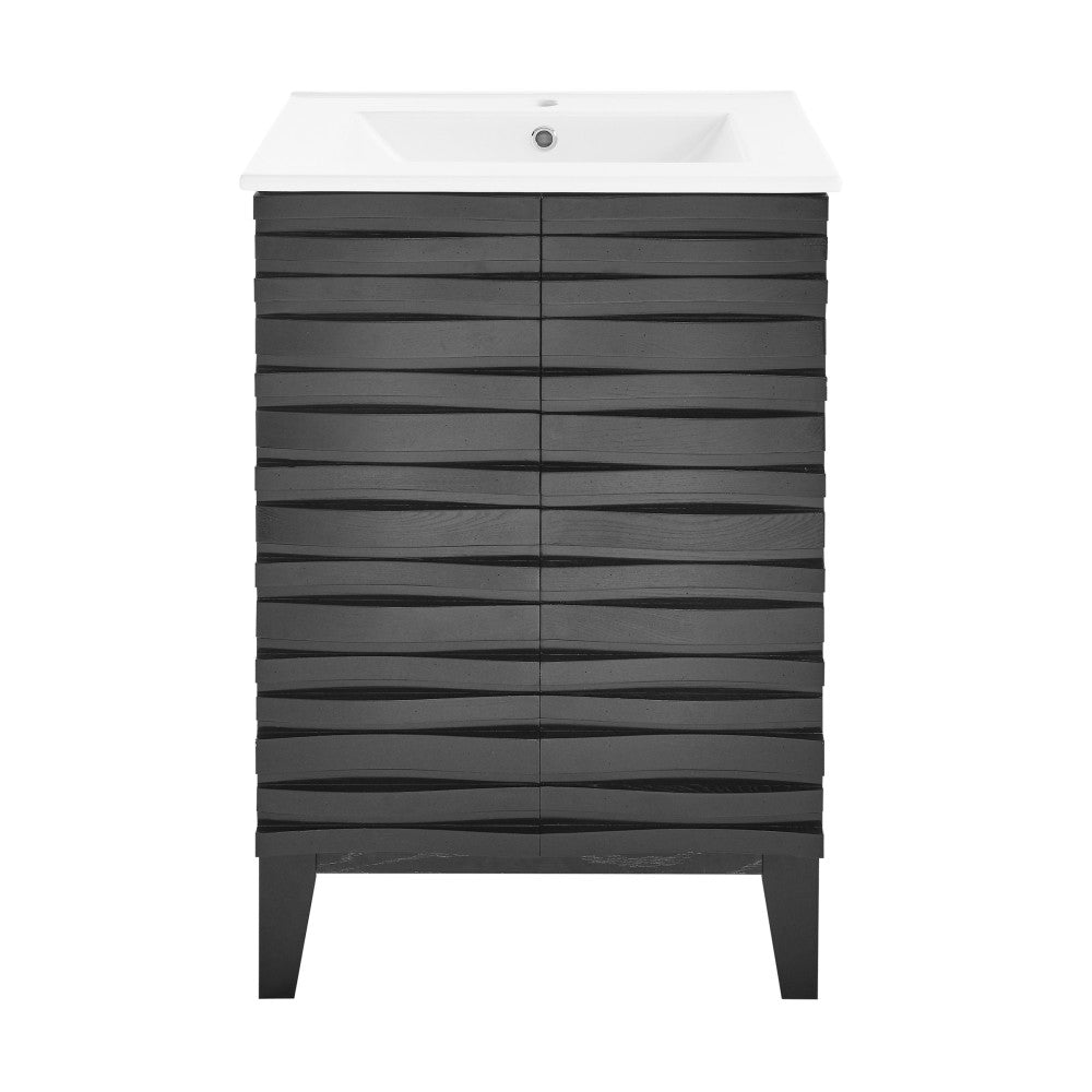 Cascade 24" Bathroom Vanity in Black