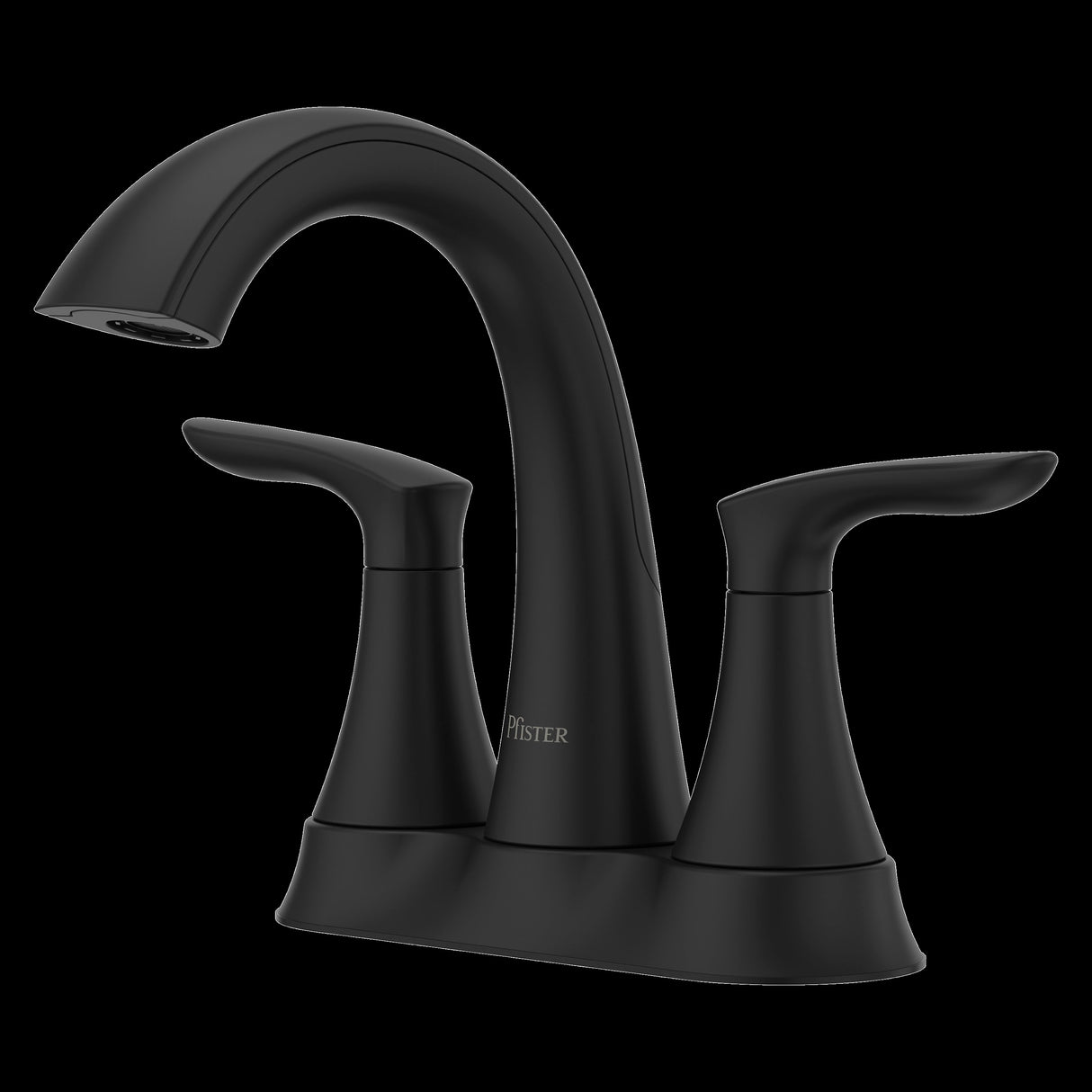 Weller 2-Handle 4" Centerset Bath Faucet in Matte Black