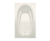 MAAX 106458-R-000-007 Panaro 7242 Acrylic Drop-in Right-Hand Drain Bathtub in Biscuit