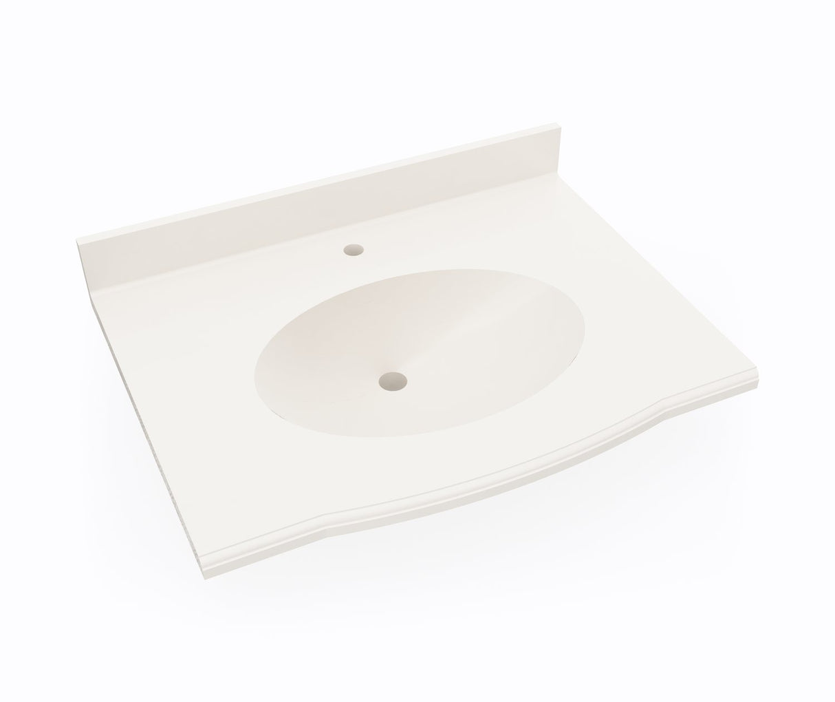 Swanstone EV1B2225 Europa 22 x 25 Single Bowl Vanity Top in Bisque EV02225.018
