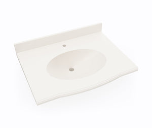 Swanstone EV1B2225 Europa 22 x 25 Single Bowl Vanity Top in Bisque EV02225.018