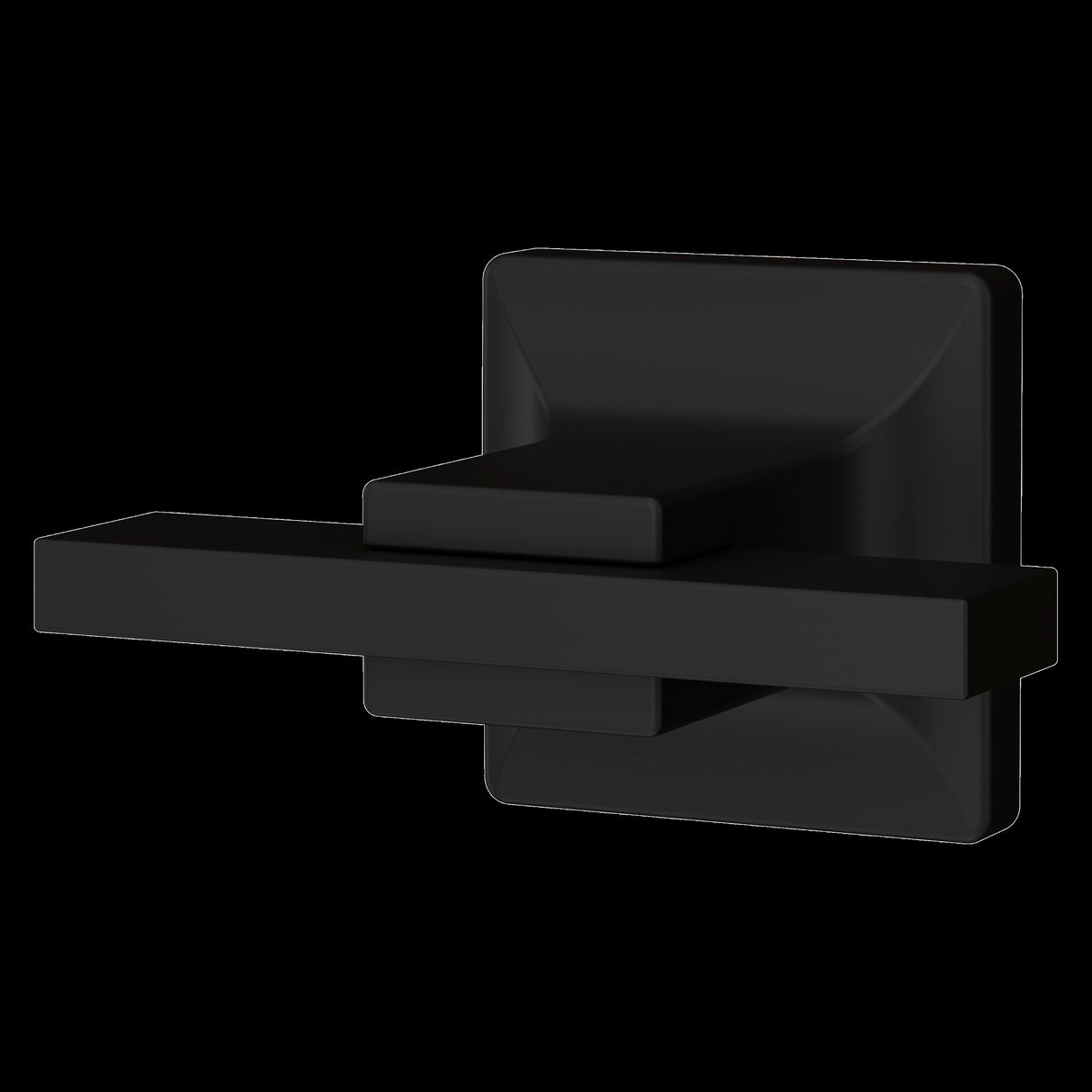 Verve Straight Robe Hook in Matte Black