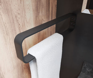 Swanstone Odile Suite Vertical Hand Towel Holder in Matte Black HTV10045082.340
