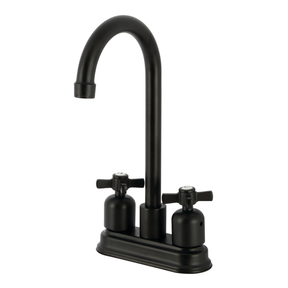 Kingston Brass KB8490ZX Millennium Bar Faucet, Matte Black