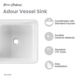 Adour 14'' Vessel Sink in White