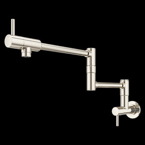 Lita 2-Handle 1-Hole Potfiller Kitchen Faucet in Polished Nickel