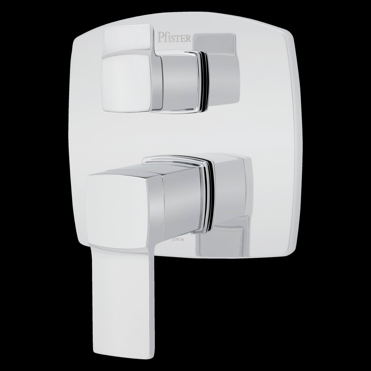 Deckard Stacked Diverter Trim Kit in Polished Chrome