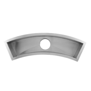 DAX Stainless Steel Handmade with 16 Gauge, Brushed Stainless Steel DAX-SQ-3312C