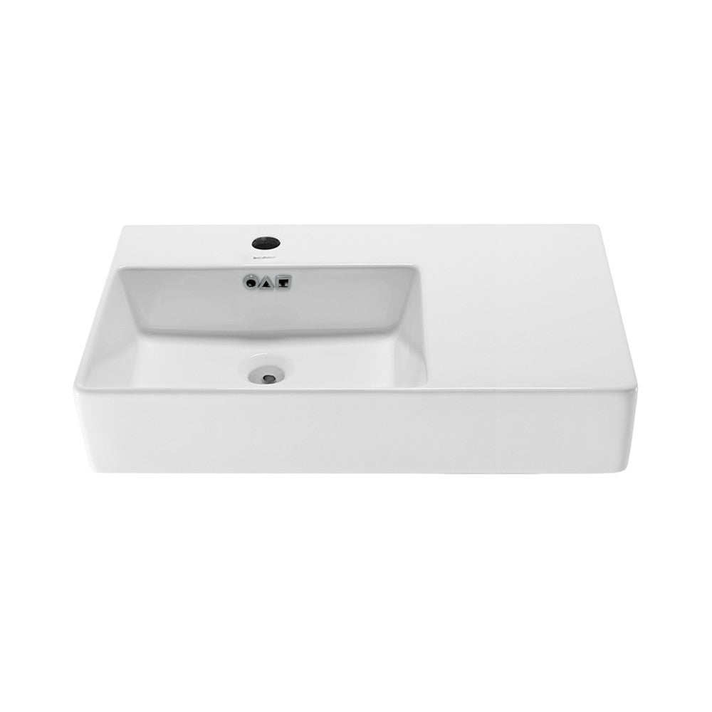 St. Tropez 30" Left Side Faucet Wall-Mount Bathroom Sink