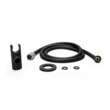 Modern Round 2-Piece Handheld Shower Kit with 60 in. Hose in Matte Black