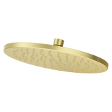 Modern Round 10 in. Raincan Showerhead in Brushed Gold