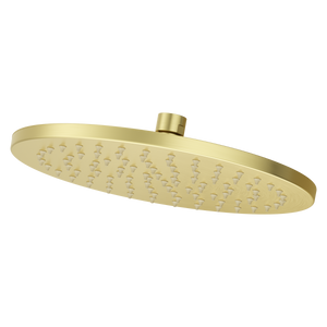 Modern Round 10 in. Raincan Showerhead in Brushed Gold