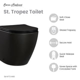 St. Tropez Back-to-Wall Elongated Toilet Bowl