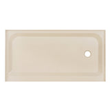 Voltaire 60 x 32 Single-Threshold, Right-Hand Drain, Shower Base in Biscuit