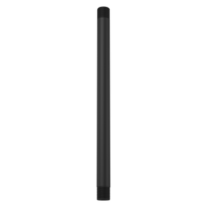 Universal 12 in. Ceiling-Mounted Shower Arm in Matte Black