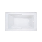 Voltaire 54" X 30"  Right-Hand Drain Alcove Bathtub with Apron & Armrest