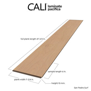 CALI San Pedro Surf Pacifica Laminate Plank Wide+ Click 7703000400 47-13/16 x 7-11/16 x 10mm (25.5 Sqft)