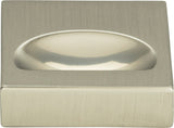 Atlas Homewares Thin Square Knob 1 1/4 Inch Brushed Nickel