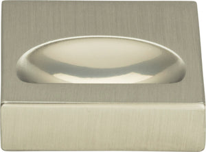 Atlas Homewares Thin Square Knob 1 1/4 Inch Brushed Nickel