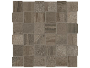 Anatolia Tile 2X2 Basketweave Amelia Matte Earth 36 Piece Porcelain Mosaics. 1 Sheet = .97 Sq. Ft. 4501-0002-0 (69-076) Earth Basketweave 2x2 - premium natural stone mosaic tile from Anatolia Tile, available at PoshHaus showroom in Keene, NH