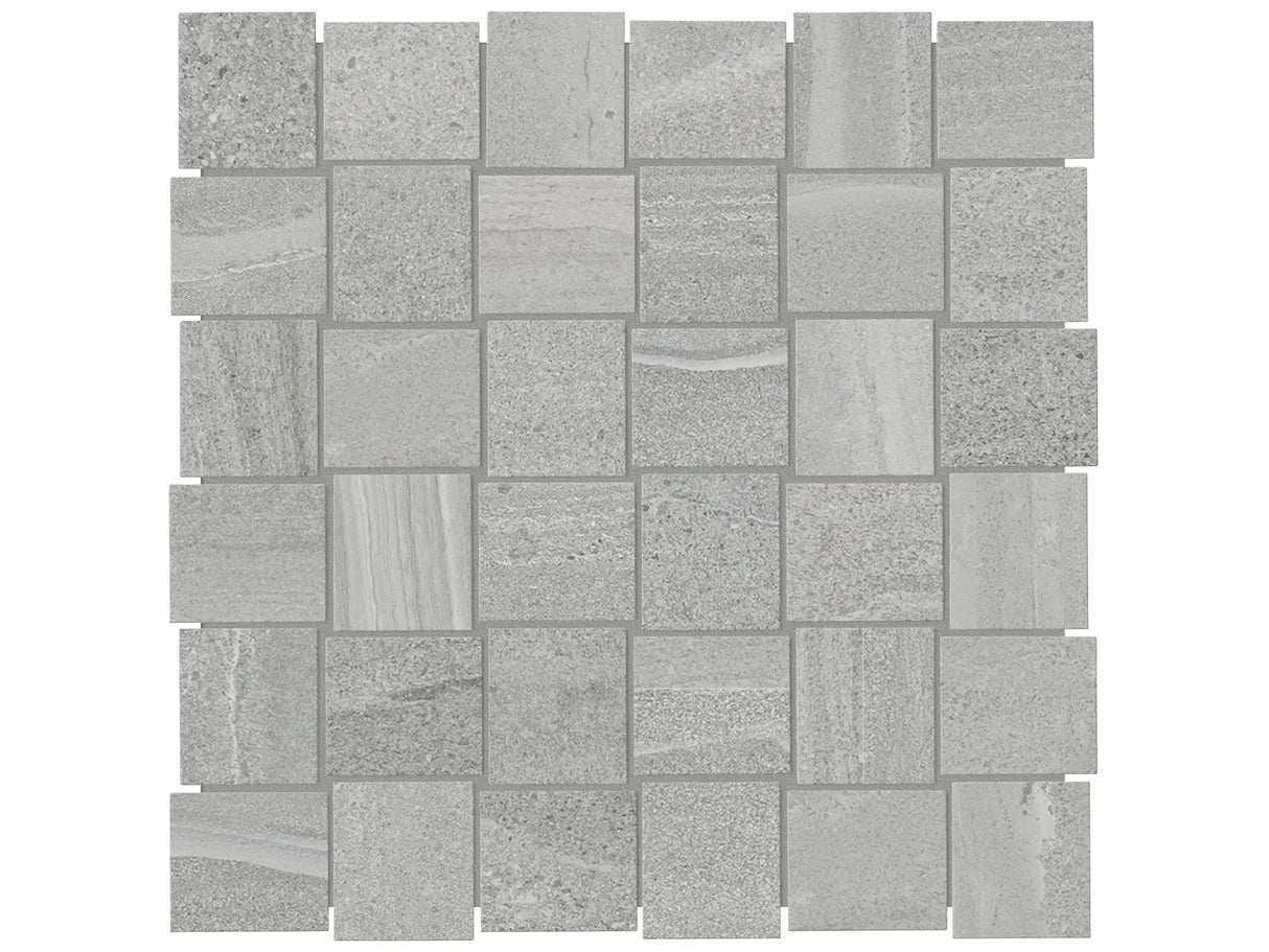 Anatolia Tile 2X2 Basketweave Davenport Earth Matte Porcelain Mosaicis. 1 Sheet = .97 Sq. Ft. 4501-0079-0 (63-578) Earth Basketweave 2x2 - premium natural stone mosaic tile from Anatolia Tile, available at PoshHaus showroom in Keene, NH