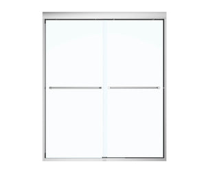 MAAX 135665-900-084-000 Aura 55-59 x 71 in. 6 mm Sliding Shower Door for Alcove Installation with Clear glass in Chrome