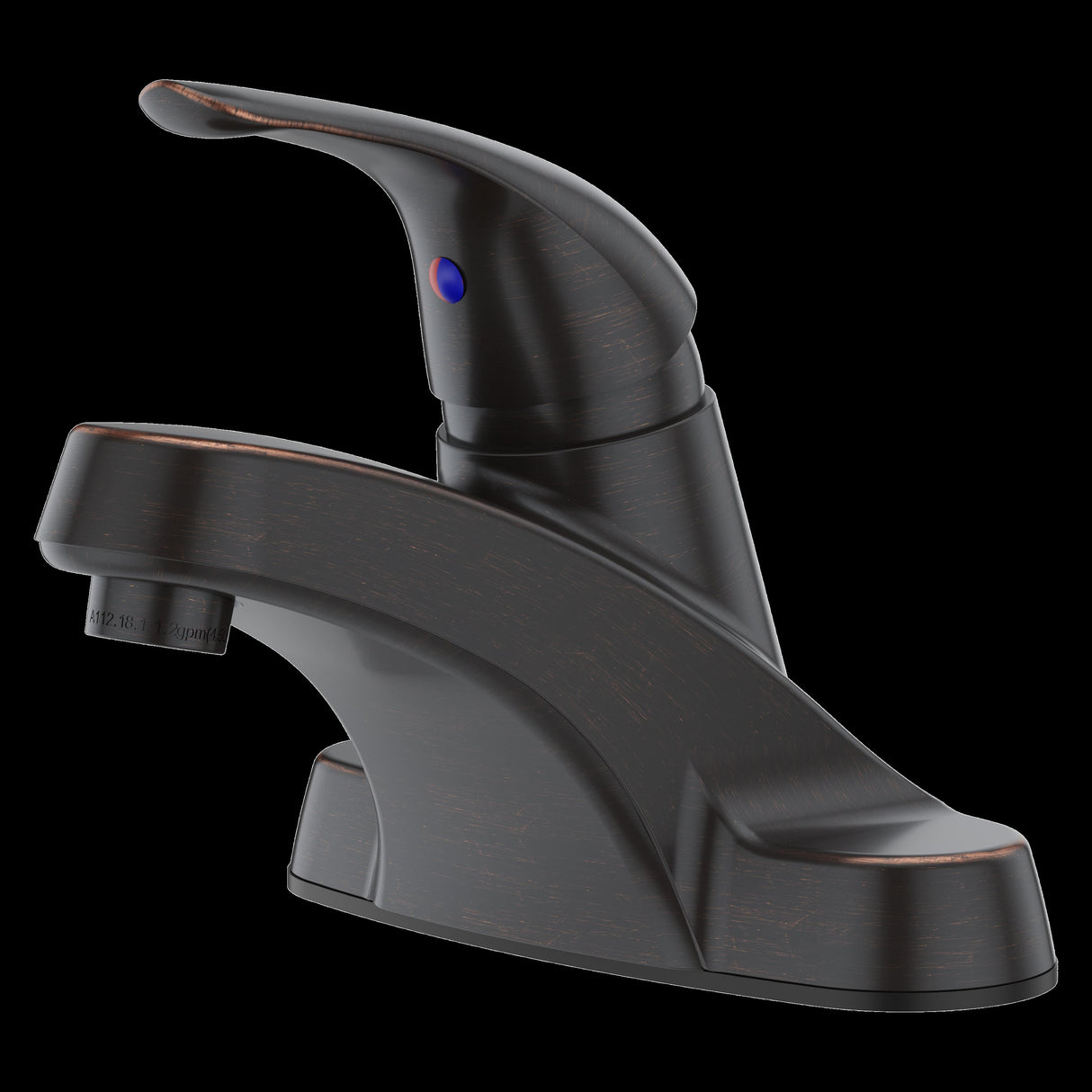 Pfirst Series Single Control 4" Centerset Bathroom Faucet in Tuscan Bronze