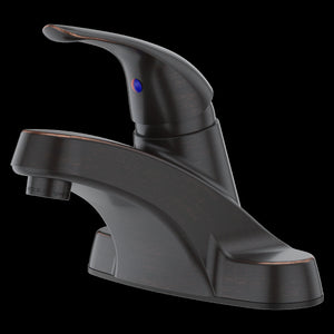 Pfirst Series Single Control 4" Centerset Bathroom Faucet in Tuscan Bronze