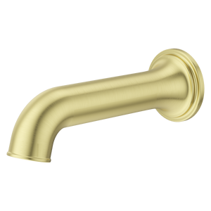 Round Non-Divertering Tub Spout in Brushed Gold