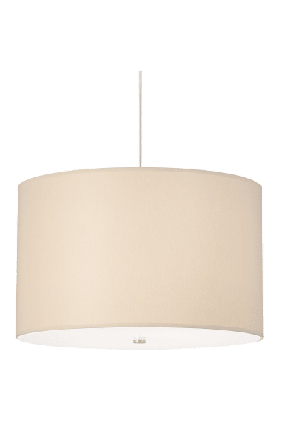 Tech Lighting Lexington Pendant 700TDLEXP - Large Drum Fabric Pendant Light — Incandescent or Fluorescent